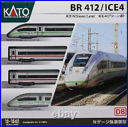 KATO N Gauge Scale DB ICE4 Green Line #9034 4-Car Basic Set Model Train 10-1542