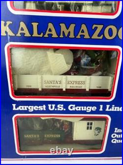 Kalamazoo G Scale Santa's Express Holiday Christmas Train Set with Controller