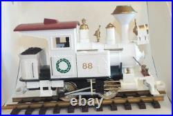 Kalamazoo One scale Christmas Train, 0-4-0T Locomotive, 2 Cars, Track & Power Pa