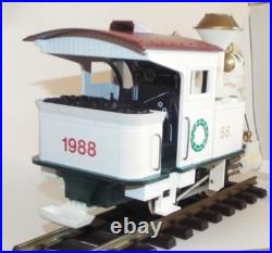 Kalamazoo One scale Christmas Train, 0-4-0T Locomotive, 2 Cars, Track & Power Pa