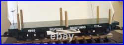 Kalamazoo One scale Christmas Train, 0-4-0T Locomotive, 2 Cars, Track & Power Pa