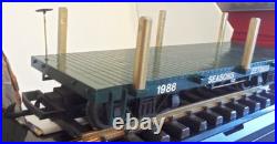 Kalamazoo One scale Christmas Train, 0-4-0T Locomotive, 2 Cars, Track & Power Pa