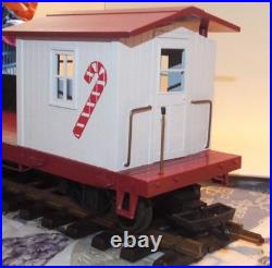 Kalamazoo One scale Christmas Train, 0-4-0T Locomotive, 2 Cars, Track & Power Pa
