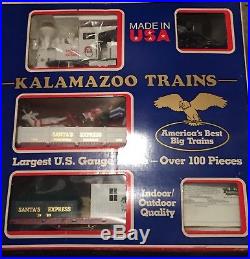 Kalamazoo Santa's Express Christmas Train Set G-Scale 1 Gauge 19089