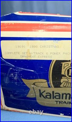 Kalamazoo Trains G Scale Christmas Train Set Ornament Express Holiday 19090-2