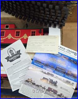 Kalamazoo Trains G Scale Christmas Train Set Ornament Express Holiday 19090-2