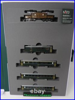 Kato N 10-1987 Rhaetian Railway Class GE 6/6 I Crocodile Passenger Train Set