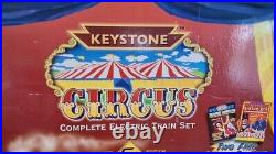 Keystone Circus Electric Train Set Limited 1 of 2,500 G Scale Die-cast wheels