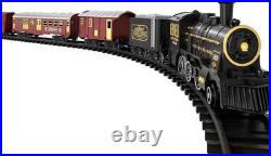 Kids Train Set Electric Steam Locomotive with Sounds Light Retro Model Toy