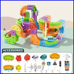 Klick Rail Electric Train Set 3D Magic Flexible Race Track for Kids 3 4 5 6 7