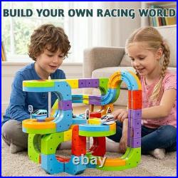 Klick Rail Electric Train Set 3D Magic Flexible Race Track for Kids 3 4 5 6 7
