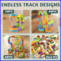 Klick Rail Electric Train Set 3D Magic Flexible Race Track for Kids 3 4 5 6 7