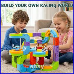 Klick Rail Electric Train Set 3D Magic Flexible Race Track for Kids 3 4 5 6 7 8