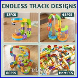 Klick Rail Electric Train Set 3D Magic Flexible Race Track for Kids 3 4 5 6 7 8