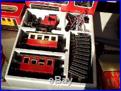 LGB 100 Yr Passenger Train Set + Track Expansion Set + Extra Car + Crane + Track