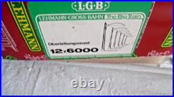 LGB 12X 6000 Catenary Pole Set (Pack of 12) Used/Boxed LN