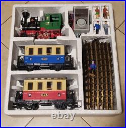 LGB 1986 Starter Train Set 20301 0-4-0 G Scale Tested Works! No Missing Parts
