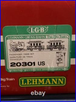 LGB 1986 Starter Train Set 20301 0-4-0 G Scale Tested Works! No Missing Parts