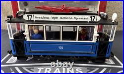 LGB 20202 2035 Trolley Street Cars Set Blue G Scale Tested LN/Box LGB 20202 2035 Trolley Street Cars Set Blue G Scale Tested LN/Box