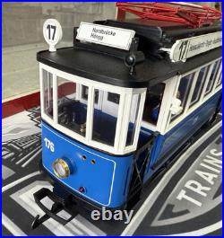 LGB 20202 2035 Trolley Street Cars Set Blue G Scale Tested LN/Box LGB 20202 2035 Trolley Street Cars Set Blue G Scale Tested LN/Box