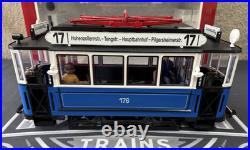 LGB 20202 2035 Trolley Street Cars Set Blue G Scale Tested LN/Box LGB 20202 2035 Trolley Street Cars Set Blue G Scale Tested LN/Box