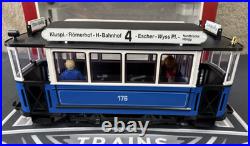 LGB 20202 2035 Trolley Street Cars Set Blue G Scale Tested LN/Box LGB 20202 2035 Trolley Street Cars Set Blue G Scale Tested LN/Box