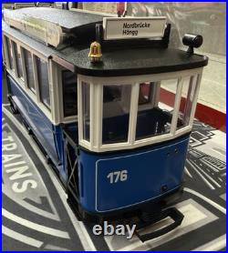 LGB 20202 2035 Trolley Street Cars Set Blue G Scale Tested LN/Box LGB 20202 2035 Trolley Street Cars Set Blue G Scale Tested LN/Box