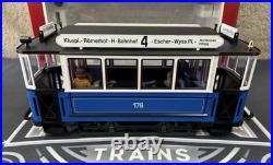 LGB 20202 2035 Trolley Street Cars Set Blue G Scale Tested LN/Box LGB 20202 2035 Trolley Street Cars Set Blue G Scale Tested LN/Box
