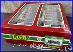 LGB 20202 2035 Trolley Street Cars Set Blue G Scale Tested LN/Box LGB 20202 2035 Trolley Street Cars Set Blue G Scale Tested LN/Box