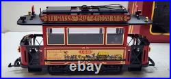 LGB 2030 TROLLEY SET 1968-1988 ANNIVERSARY 2036 G SCALE TRAIN STREET CAR With BOX