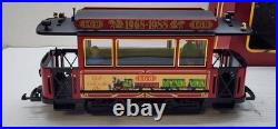 LGB 2030 TROLLEY SET 1968-1988 ANNIVERSARY 2036 G SCALE TRAIN STREET CAR With BOX