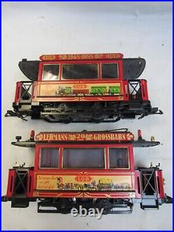LGB 2036 20th ANNIVERSARY 1968-88 TROLLEY SET G SCALE PRE OWNED TESTED
