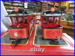LGB 2036 20th ANNIVERSARY 1968-88 TROLLEY SET G SCALE PRE OWNED TESTED # 2