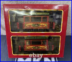 LGB 2036 Christmas Season Greetings Trolley Anniversary Set Tested LN/Box