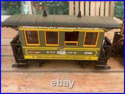 LGB 20533 Limited-Edition Green Schweiger 150 Jahre Set with Car Ceiling Lights