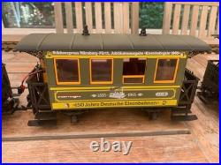 LGB 20533 Limited-Edition Green Schweiger 150 Jahre Set with Car Ceiling Lights