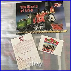 LGB 20540US G Scale Christmas Santa Train Steam Loco Passenger Set With Box Read