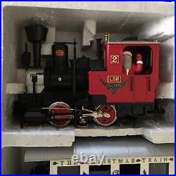 LGB 20540US G Scale Christmas Santa Train Steam Loco Passenger Set With Box Read