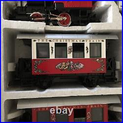 LGB 20540US G Scale Christmas Santa Train Steam Loco Passenger Set With Box Read