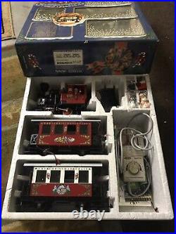 LGB 20540US G Scale Christmas Train Santa Steam Loco Set/Box, With Extra Cars
