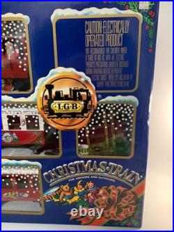 LGB 20540 US G Scale Christmas Santa Train Steam Loco Passenger Set (READ DESC)