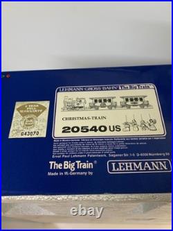 LGB 20540 US G Scale Christmas Santa Train Steam Loco Passenger Set (READ DESC)