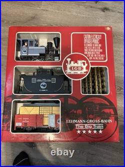 LGB 22401 Lake George & Boulder G Gauge Starter Train Set Locomotive Cars Track