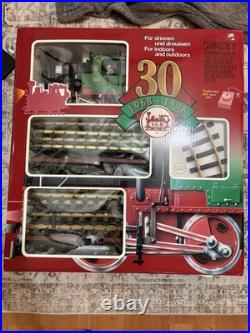 LGB 30th Anniversary G Gauge Starter Set 122.5 with Loco Cars Track DC