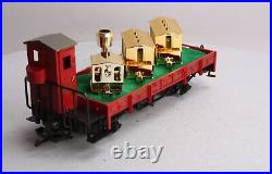 LGB 41124 G Scale 30th Anniversary Flatcar with Gold Train Set LN/Box