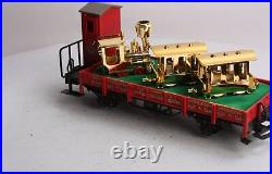LGB 41124 G Scale 30th Anniversary Flatcar with Gold Train Set LN/Box
