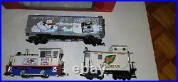 LGB 70634 G Scale TRAIN SET GOOD HUMOR ICE CREAM KLONDIKE ENGINE BOX CAR CABOOSE