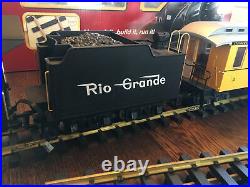 LGB 72324 Rio Grande Starter Train Set Steam Engine Weather Resist Light Smoke