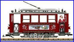 LGB 72351 Christmas Trolley Starter Set G Scale Train Complete NEW