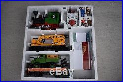 LGB 72402 G Scale Work Train Set Loco, 2 Cars and Transformer NEW IN BOX